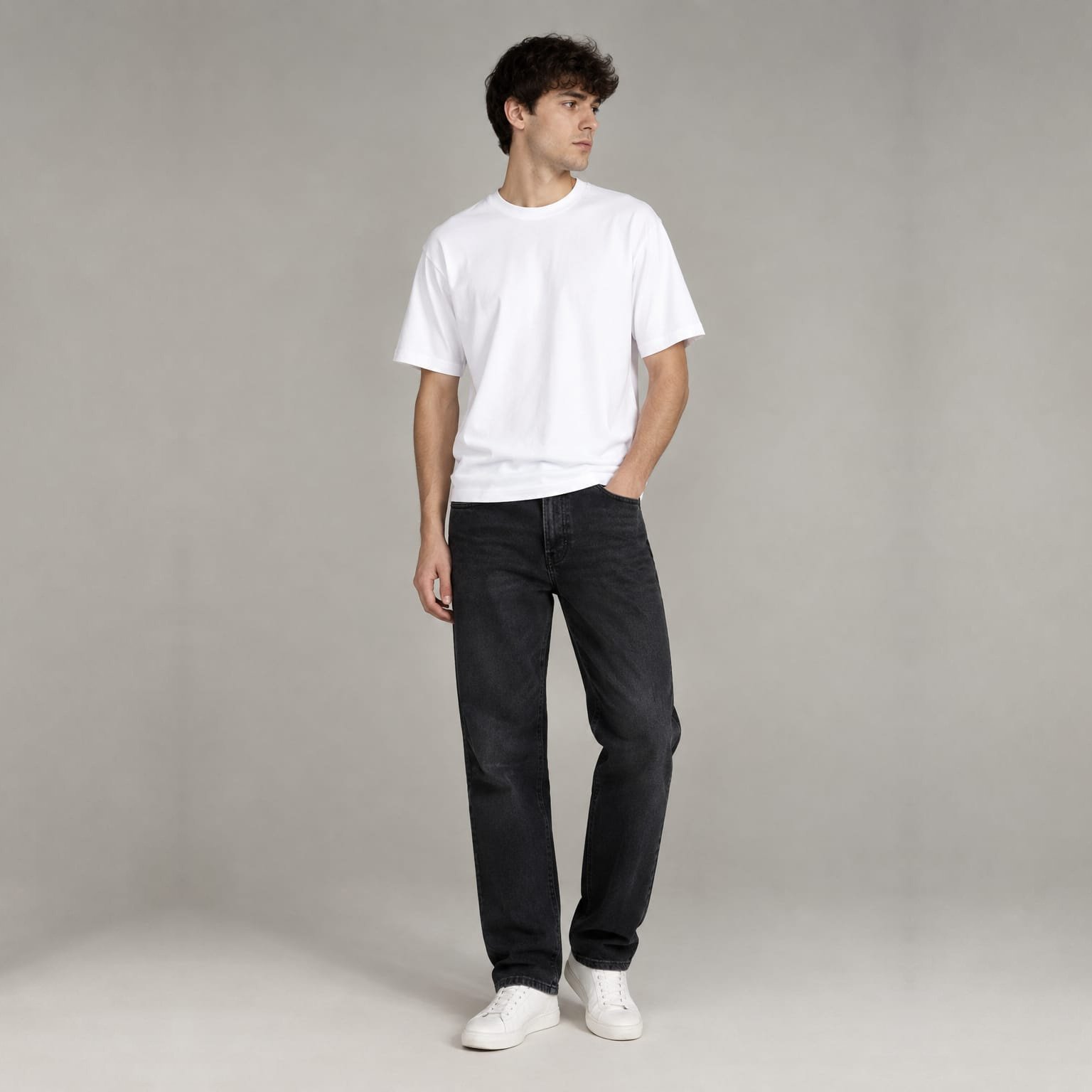 mens_black_denim_square_4x4 Old Navy Men's Slim Fit Denim Jeans - Image 1